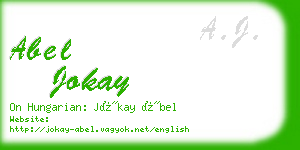abel jokay business card